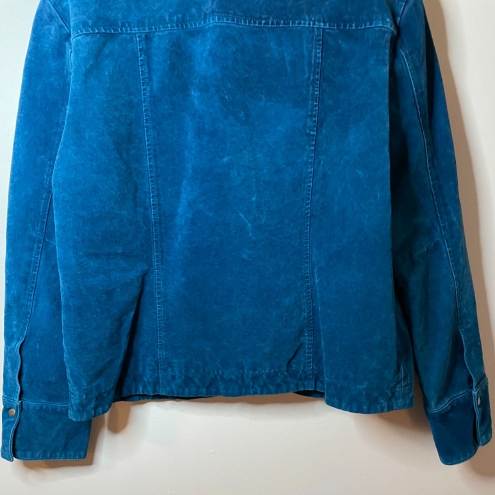 ❌ SOLD! Vintage 70’s turquoise suede leather - Picture 10 of 11